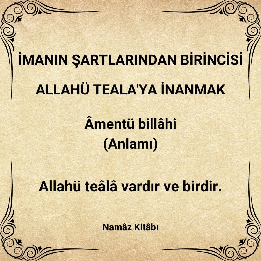 Âmentü billâhi (1)